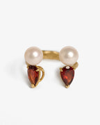 Anello Iris combo perle granato
