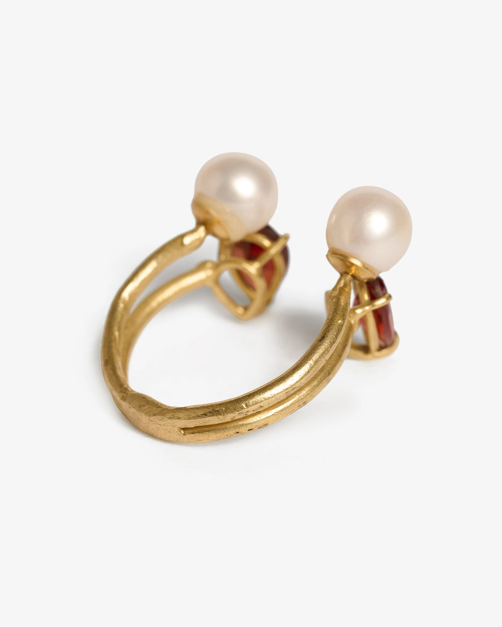 Anello Iris combo perle granato