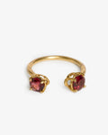 Anello Iris pietre semipreziose rodolite
