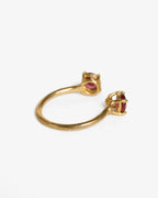 Anello Iris pietre semipreziose rodolite